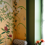 Обои ручная роспись Four Seasons Original colourway on painted Xuan paper with gold ombre варинант исполнения - 2 | Loft Concept в Саратове