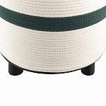 Пуф с плетеной светло-бежевой обивкой Serene Holidays варинант исполнения - 3 | Loft Concept в Саратове