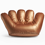 Дизайнерское кожаное кресло в форме руки Poltronova Joe Gold  Armchair варинант исполнения - 1 | Loft Concept в Саратове