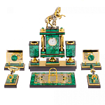 Настольный письменный набор из малахита с декором в виде лошади Leader Organizer варинант исполнения - 1 | Loft Concept в Саратове