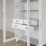 Дизайнерский шкаф витрина Elsa Dreams White с 4-мя ящиками варинант исполнения - 8 | Loft Concept в Саратове