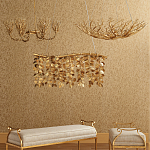 Люстра в форме золотой чаши из кораллов Coral Decor варинант исполнения - 3 | Loft Concept в Саратове