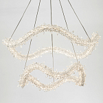 Двухъярусная кольцевая люстра с хрустальным декором Gilbertine Crystal Wavy Ring Chandelier варинант исполнения - 3 | Loft Concept в Саратове