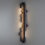 Бра вертикальное с черными кругами и квадратами Gravyura варинант исполнения - 6 | Loft Concept в Саратове