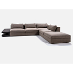 4-х местный Угловой модульный диван Zartаrn с приставным деревянным столиком варинант исполнения - 2 | Loft Concept в Саратове