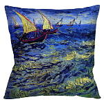 Подушка декоративная Корабли Impressionism in Art варинант исполнения - 1 | Loft Concept в Саратове