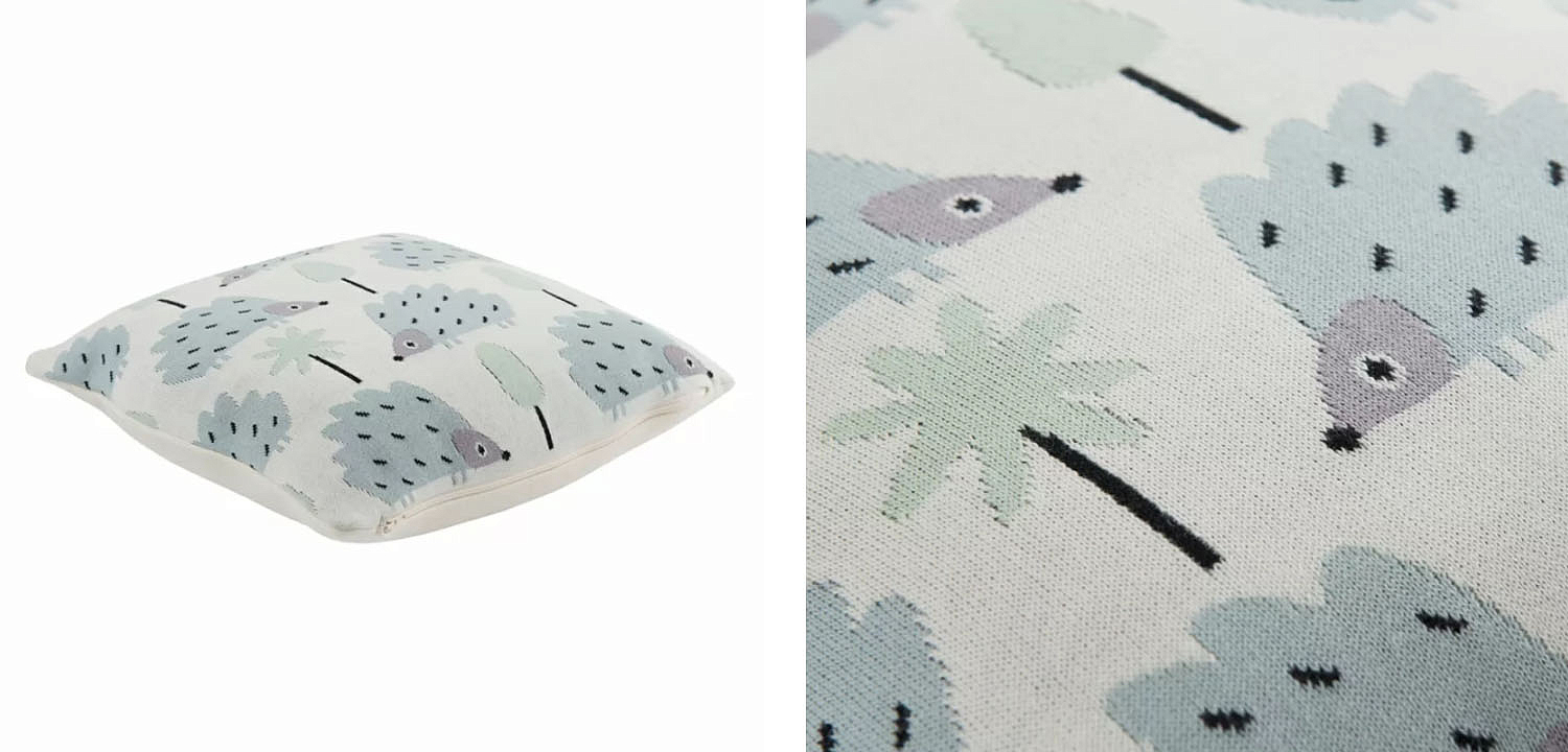 Подушка Blue Hedgehogs Подушка Blue Hedgehogs - Loft-Concept в Саратове
