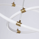 Люстра подвесная с двумя пересекающимися белыми светодиоидными кольцами Luke Lampco Tracer Lamp варинант исполнения - 4 | Loft Concept в Саратове