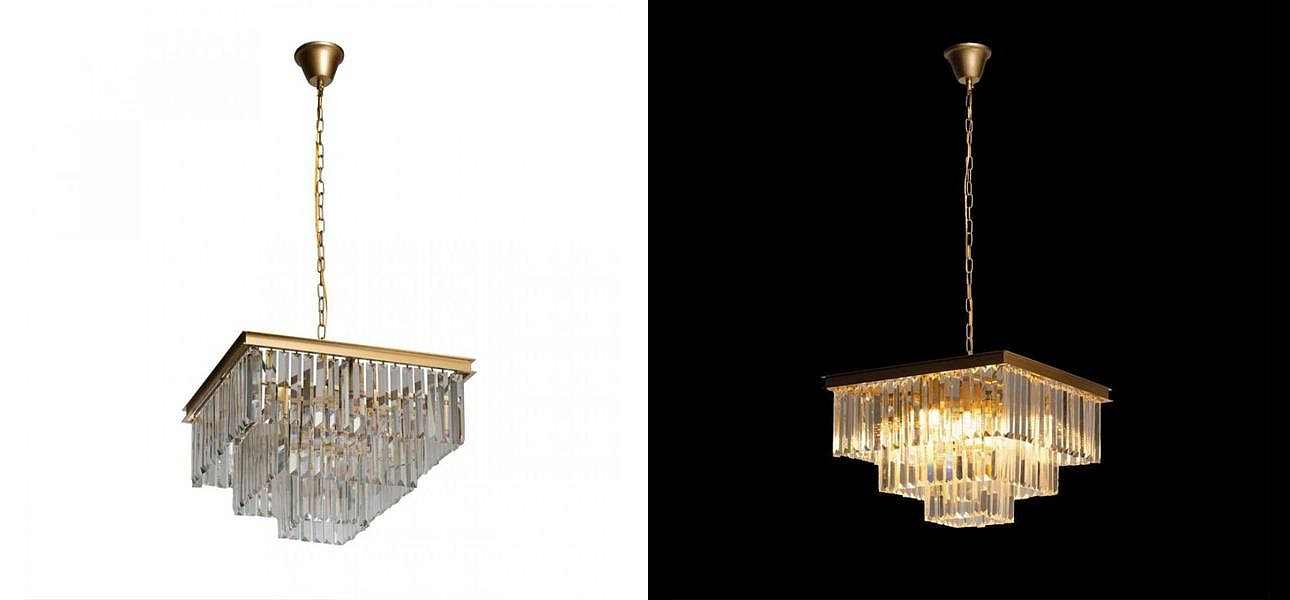 Квадратная Люстра RH 1920s Odeon GOLD iron Three Layers Прозрачное Стекло 50х50 Квадратная Люстра RH 1920s Odeon GOLD iron Three Layers Прозрачное Стекло 50х50 - Loft-Concept в Саратове