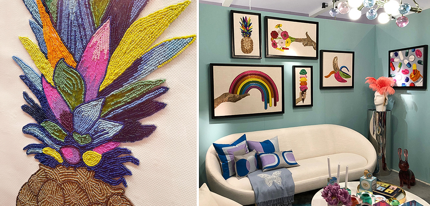 Панно PINEAPPLE BEADED WALL ART Панно PINEAPPLE BEADED WALL ART - Loft-Concept в Саратове
