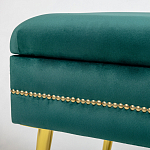 Мягкая банкетка с зоной для хранения Casket Green варинант исполнения - 2 | Loft Concept в Саратове