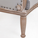 Кресло низкое с мягкой обивкой из велюра на 4-х деревянных ножках Emile Armchair grey варинант исполнения - 4 | Loft Concept в Саратове