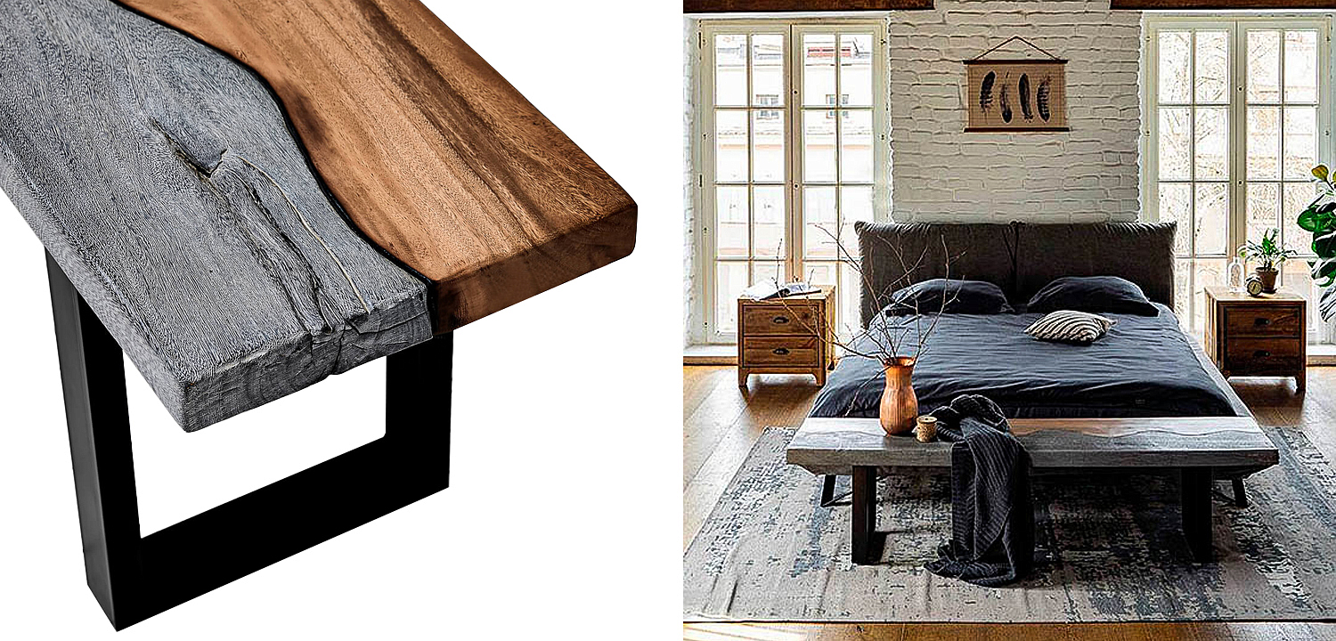 Скамья в стиле лофт Brooks Bench Скамья в стиле лофт Brooks Bench - Loft-Concept в Саратове