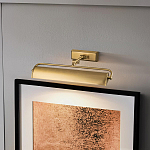 Светильник для картин цвета состаренная латунь с широким плафоном на прямоугольном основании Elstead Lighting варинант исполнения - 12 | Loft Concept в Саратове