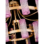 Люстра двухъярусная круглая с текстурными цилиндрическими плафонами Glimpse варинант исполнения - 4 | Loft Concept в Саратове