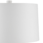 Настольная лампа с корпусом в форме вазы и белым абажуром Lots of Strokes варинант исполнения - 2 | Loft Concept в Саратове