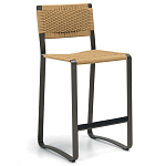 Дизайнерский стул с каркасом из металла с плетеными сиденьем и спинкой GREEN POINT Chair варинант исполнения - 13 | Loft Concept в Саратове