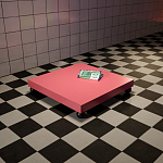 Дизайнерский кофейный стол на круглых ножках Poltronova T02 Pink Coffee Table варинант исполнения - 5 | Loft Concept в Саратове