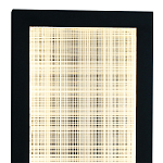 Светодиодное прямоугольное бра из металла черного цвета Lattice Lux варинант исполнения - 2 | Loft Concept в Саратове