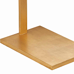 Торшер с прямоугольным абажуром на золотом металлическом каркасе Rectangular Plane  варинант исполнения - 3 | Loft Concept в Саратове