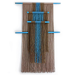 Дизайнерское Панно Макраме из хлопковых нитей Japan Wall Panel Blue варинант исполнения - 2 | Loft Concept в Саратове