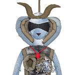 Кукла из джинсовой одежды и армейских палаток Rusalka Jeans&Tents варинант исполнения - 2 | Loft Concept в Саратове