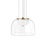 Подвесной светильник с куполообразным прозрачным стеклянным плафоном Grada Light варинант исполнения - 1 | Loft Concept в Саратове