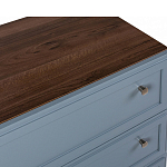 Комод серый из массива бука с 3-мя ящиками Wenge Light варинант исполнения - 2 | Loft Concept в Саратове