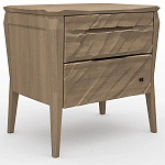 Тумба прикроватная из массива дуба с 2-мя ящиками Tasteful Furniture варинант исполнения - 1 | Loft Concept в Саратове