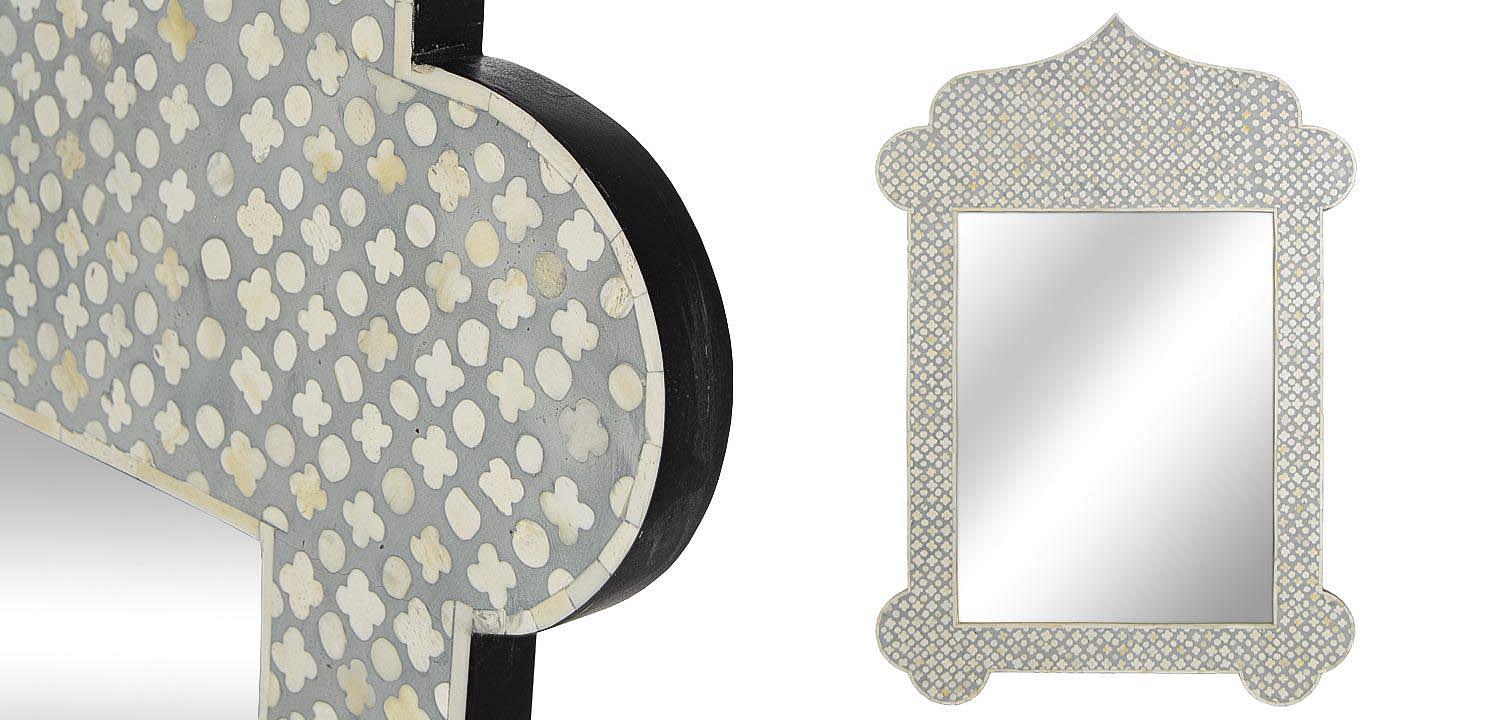 Зеркало Bone Inlay Dome Mirror Зеркало Bone Inlay Dome Mirror - Loft-Concept в Саратове