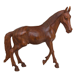 Статуэтка из дерева суар дикая лошадь Wild Horses варинант исполнения - 4 | Loft Concept в Саратове