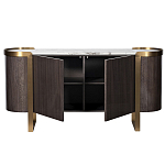 Комод  округлой формы с дверцами Chest of Precious Breed варинант исполнения - 1 | Loft Concept в Саратове