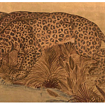 Картина с изображением Леопардов Leopards by stream варинант исполнения - 2 | Loft Concept в Саратове