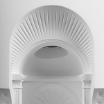 Встраиваемый в стену гипсовый светильник под покраску с арками и рельефными колоннами Antiquity Athena варинант исполнения - 6 | Loft Concept в Саратове