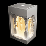 Встраиваемый в стену гипсовый светильник под покраску с колоннами и арками в античном стиле Antiquity Athena варинант исполнения - 3 | Loft Concept в Саратове