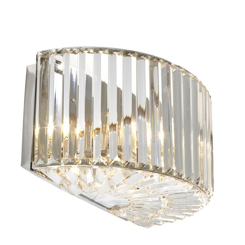 Бра Wall Lamp Infinity Nickel Никель Прозрачное Стекло в Саратове | Loft Concept 