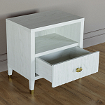 Прикроватная тумбочка с полкой Elsa Dreams White варинант исполнения - 2 | Loft Concept в Саратове