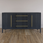 Буфет Primo с тремя ящиками и двумя фасадами Черный дуб варинант исполнения - 1 | Loft Concept в Саратове
