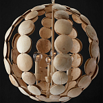 Люстра в форме шара с декором из круглых декоративных элементов Texture Discs варинант исполнения - 3 | Loft Concept в Саратове