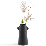 Ваза Serené Ceramic Vase Черная варинант исполнения - 3 | Loft Concept в Саратове