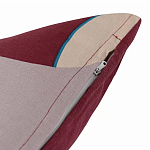 Подушка декоративная хлопковая с абстрактным принтом Elysian Flow Terra варинант исполнения - 4 | Loft Concept в Саратове