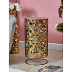 Столик приставной с цветочной резной фактурой Madagascar варинант исполнения - 5 | Loft Concept в Саратове