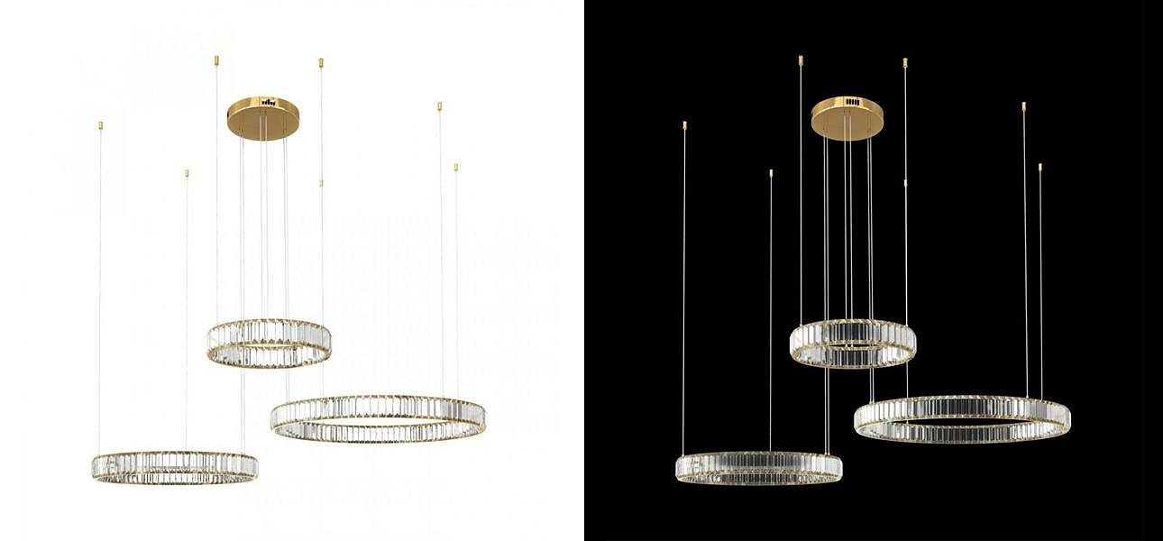 Люстра Триптих Crystal Ring Золото Люстра Триптих Crystal Ring Золото - Loft-Concept в Саратове