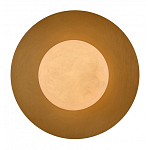 Бра круглое с плафоном из натурального камня на латунном основании Cryptocrystalline Stone варинант исполнения - 2 | Loft Concept в Саратове