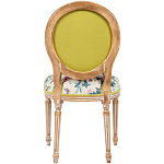 Стул из массива бука бежевый с изображением птиц и цветов Beige Green Chinoiserie Rose Garden Chair варинант исполнения - 2 | Loft Concept в Саратове