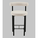 Стул полубарный Floreo букле молочный варинант исполнения - 4 | Loft Concept в Саратове