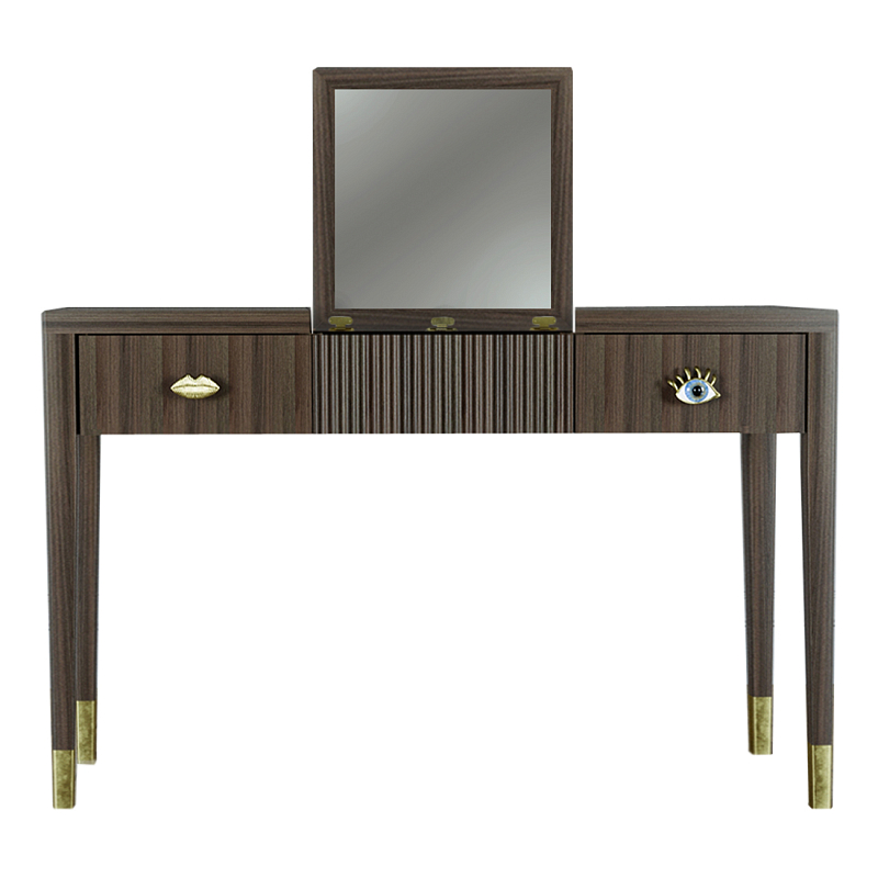 Туалетный стол - Трельяж Elsa Dreams Walnut 120 см Орех Туалетный стол - Трельяж Elsa Dreams Walnut 120 см Орех в Саратове | Loft Concept
