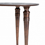 Кофейный столик с рельефной столешницей из металла Aplika Bronze варинант исполнения - 3 | Loft Concept в Саратове