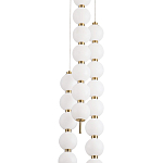 Подвесной светильник с плафонами в виде шаров из акрила Pearls Suspension Brass Cascade Hanging Lamp варинант исполнения - 2 | Loft Concept в Саратове