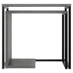 Комплект из 2-х приставных столов серого цвета из дерева ZIGOSH RETRO GREY варинант исполнения - 1 | Loft Concept в Саратове